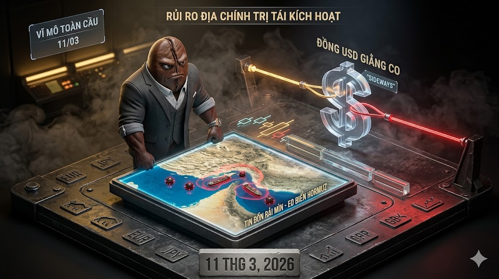 Đồng USD đóng cửa giằng co: Tin đồn rải mìn tại eo biển Hormuz tái kích hoạt phần bù rủi ro địa chính trị